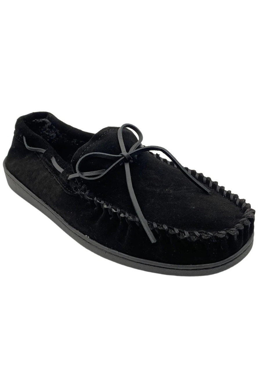 Minnetonka Women's Britt Trapper Slipper Black - Medium
